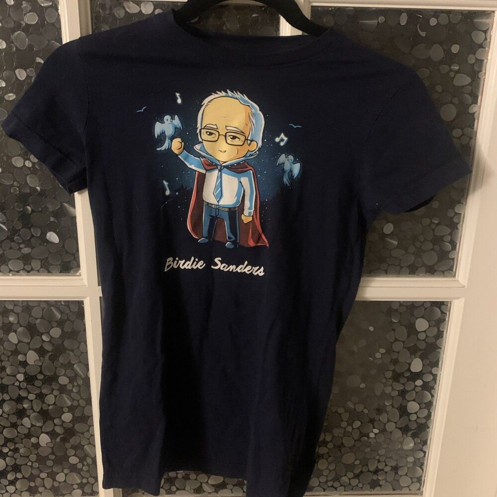 Teeturtle T Shirt Birdie (Bernie) Sanders Tee Women's XXS Girls L